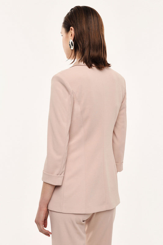 Imperial Blazer Doppiopetto Maniche 3/4 Cipria
