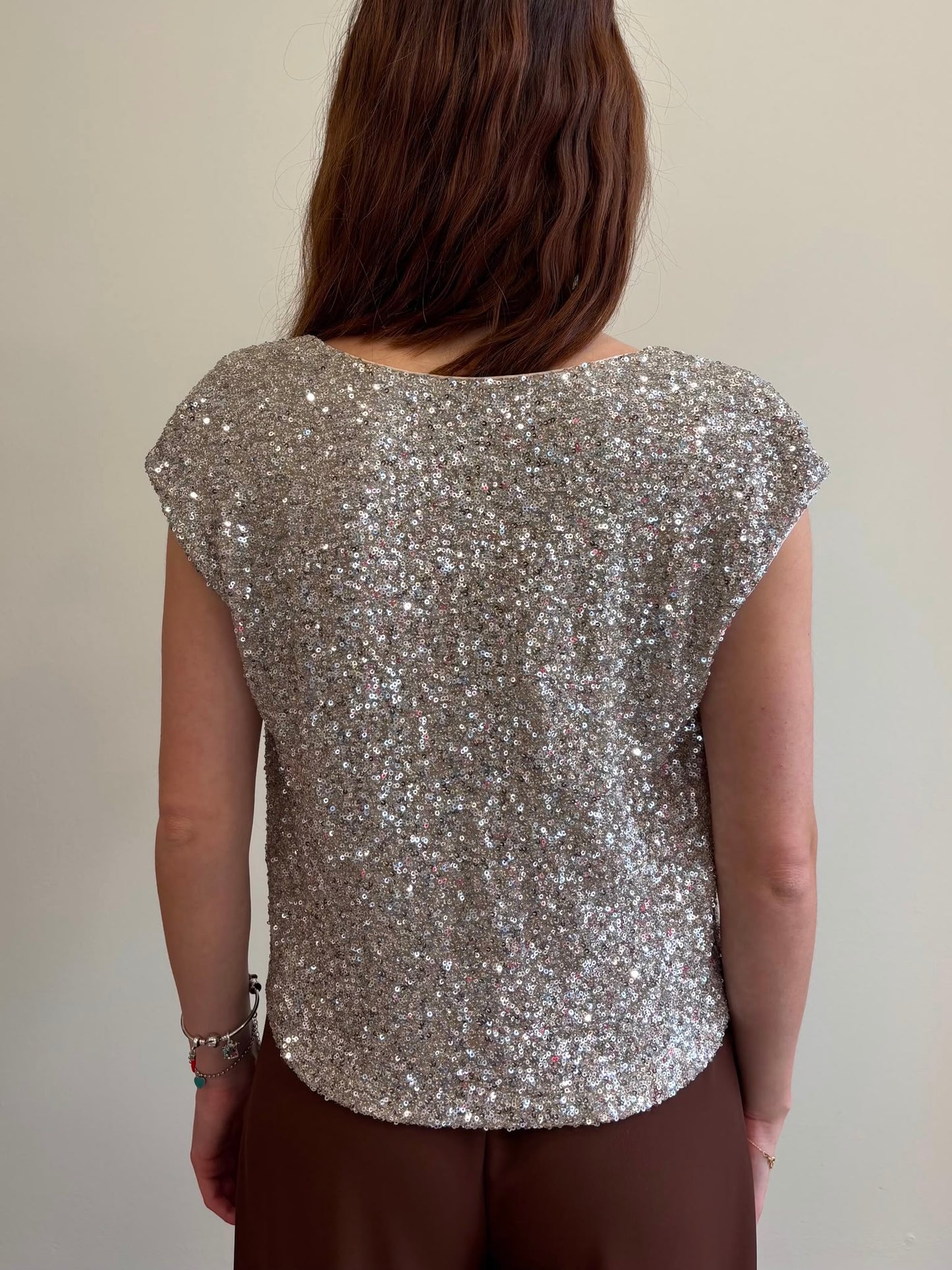 IMPERIAL Imperial Blusa Paillettes Beige Beige