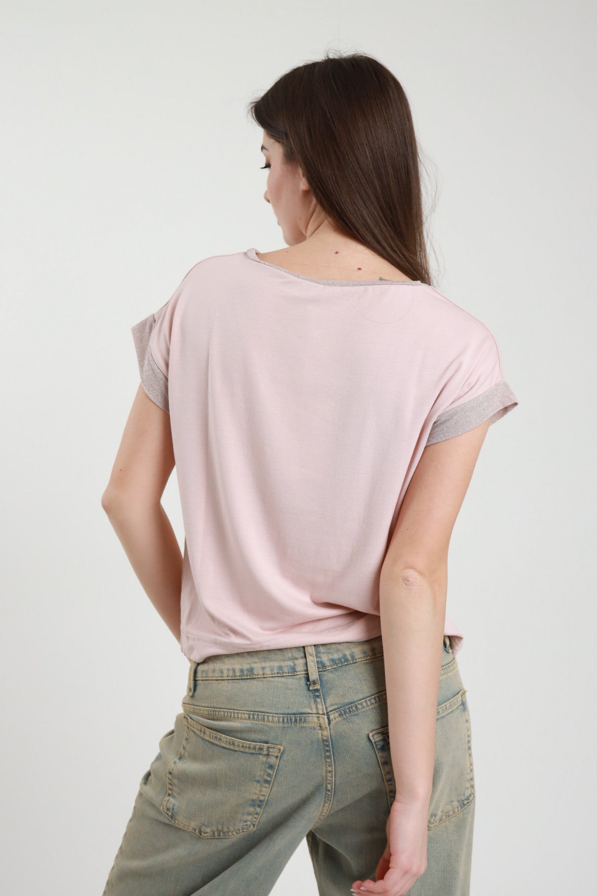 SUSY MIX Susy Mix T-shirt Lurex Rosa Rosa