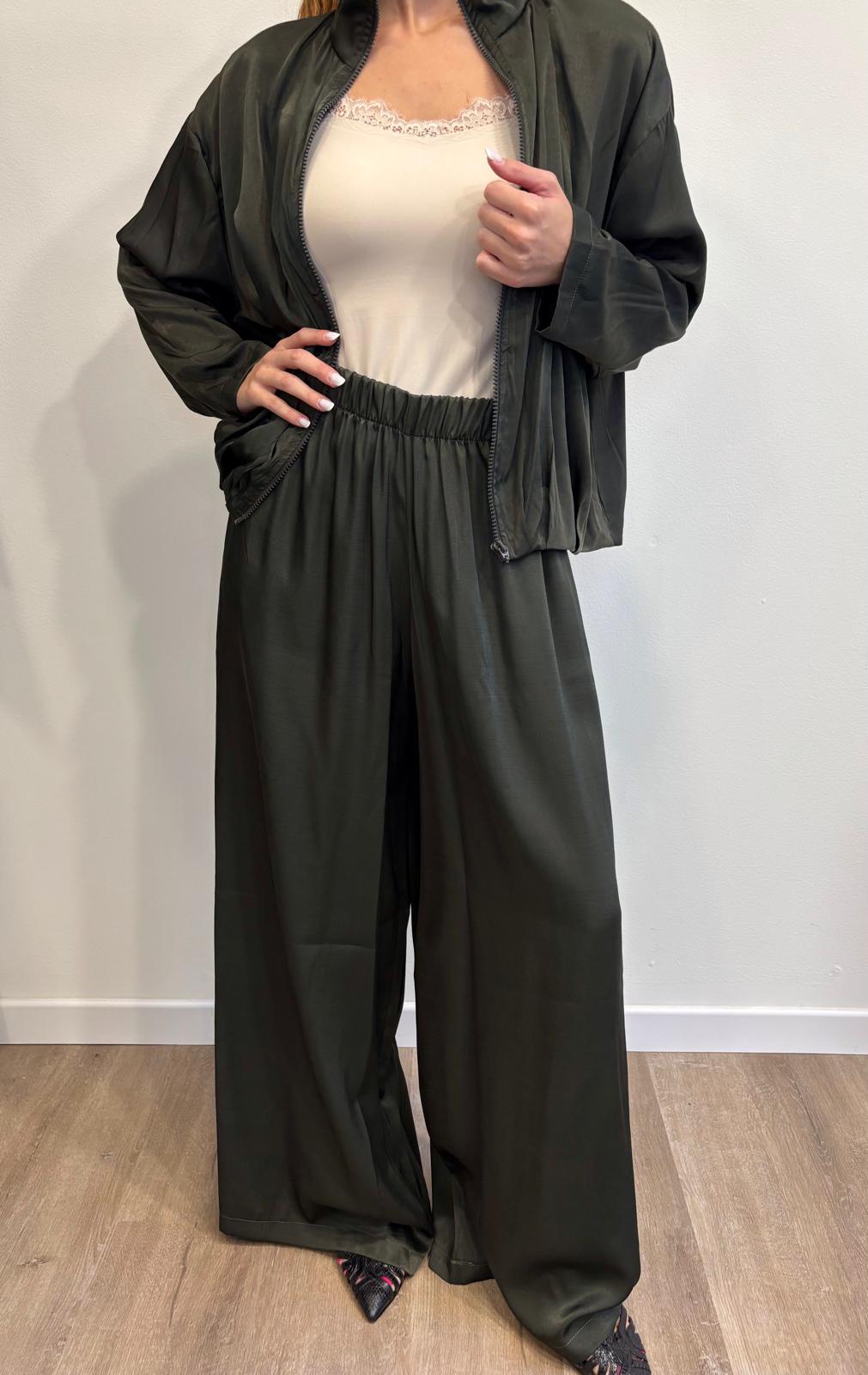 Made in 1982 Made In 1982 Pantalone Palazzo Verde Verde