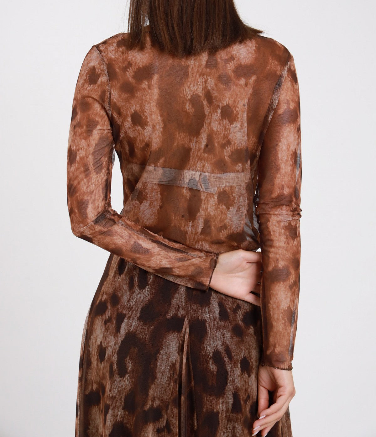 SUSY MIX Susy Mix Maglia Frullino Tulle Maculata Maculato