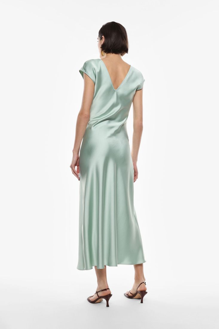 Imperial Abito Raso Drappeggiato Acqua - Dolcevita Store Montesilvano