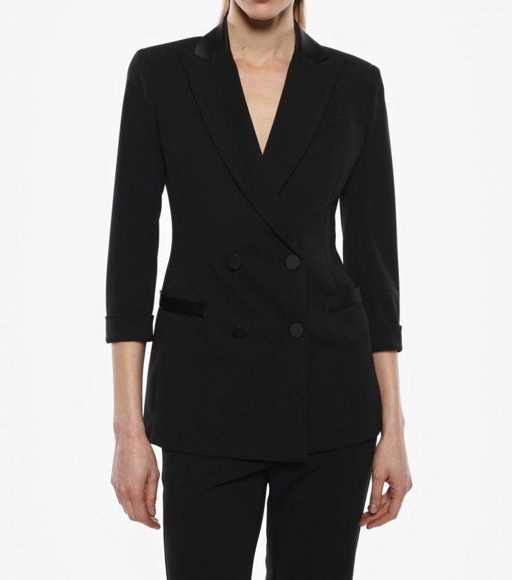 Imperial Blazer Doppiopetto Con Maniche 3/4 Nero - Dolcevita Store Montesilvano