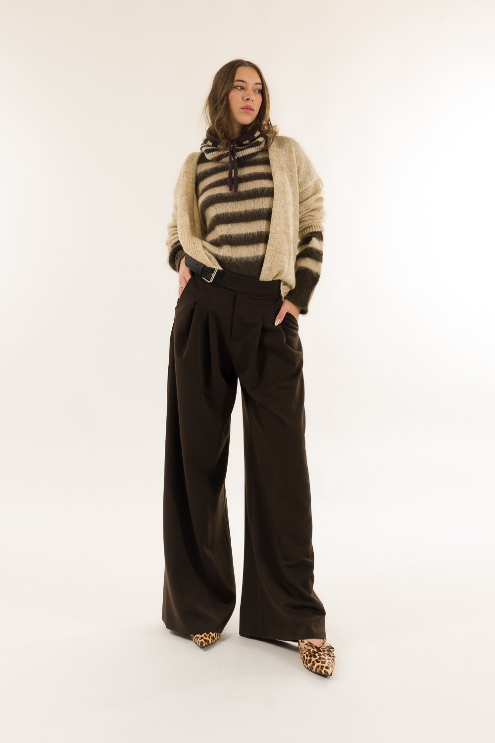 Kontatto Pantalone Palazzo c/Fibbia Moro - Dolcevita Store Montesilvano