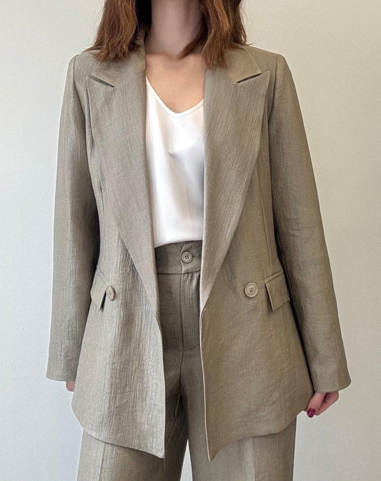 Made In 1982 Giacca Doppiopetto Fango - Dolcevita Store Montesilvano