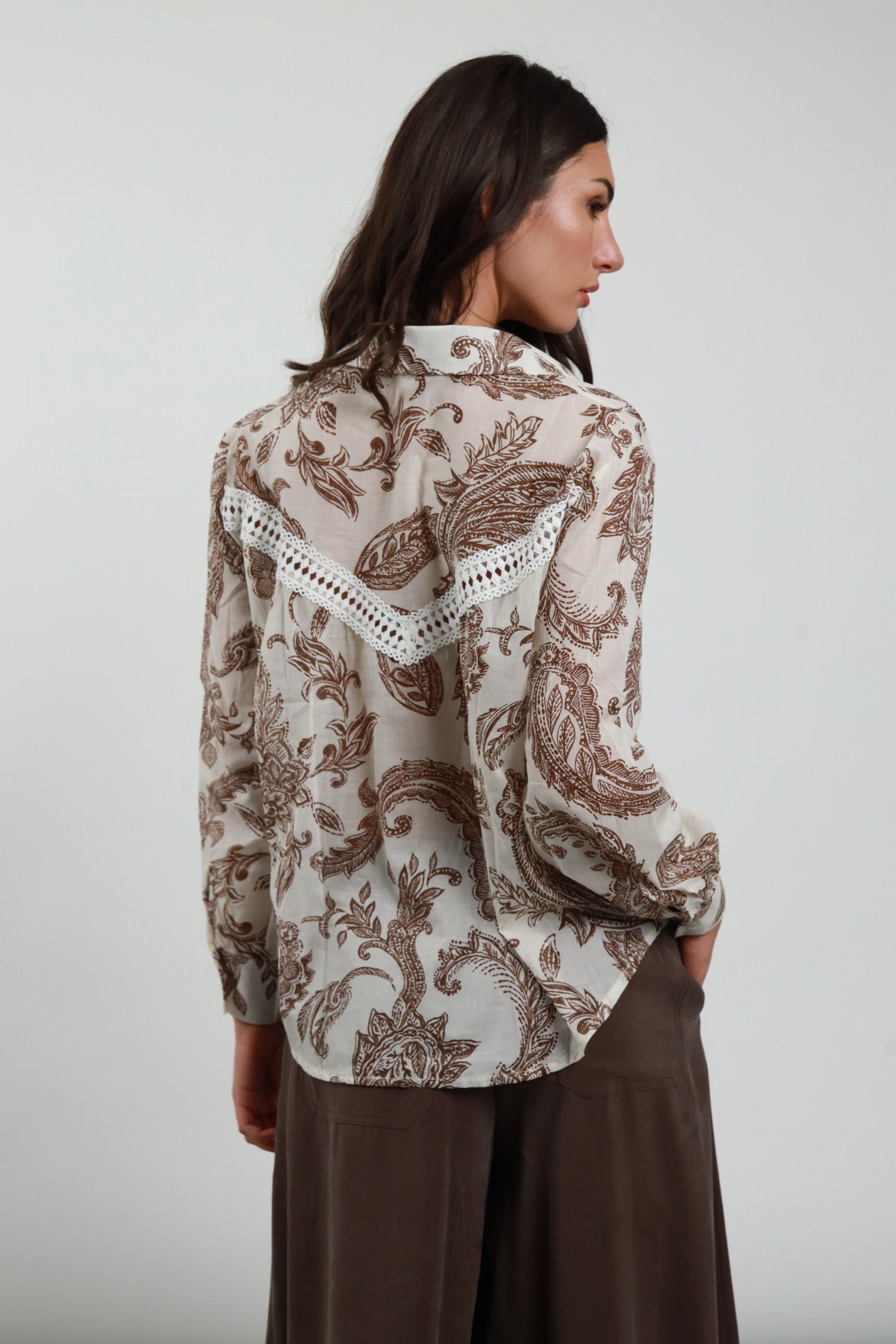 Susy Mix Camicia Fantasia Moro - Dolcevita Store Montesilvano