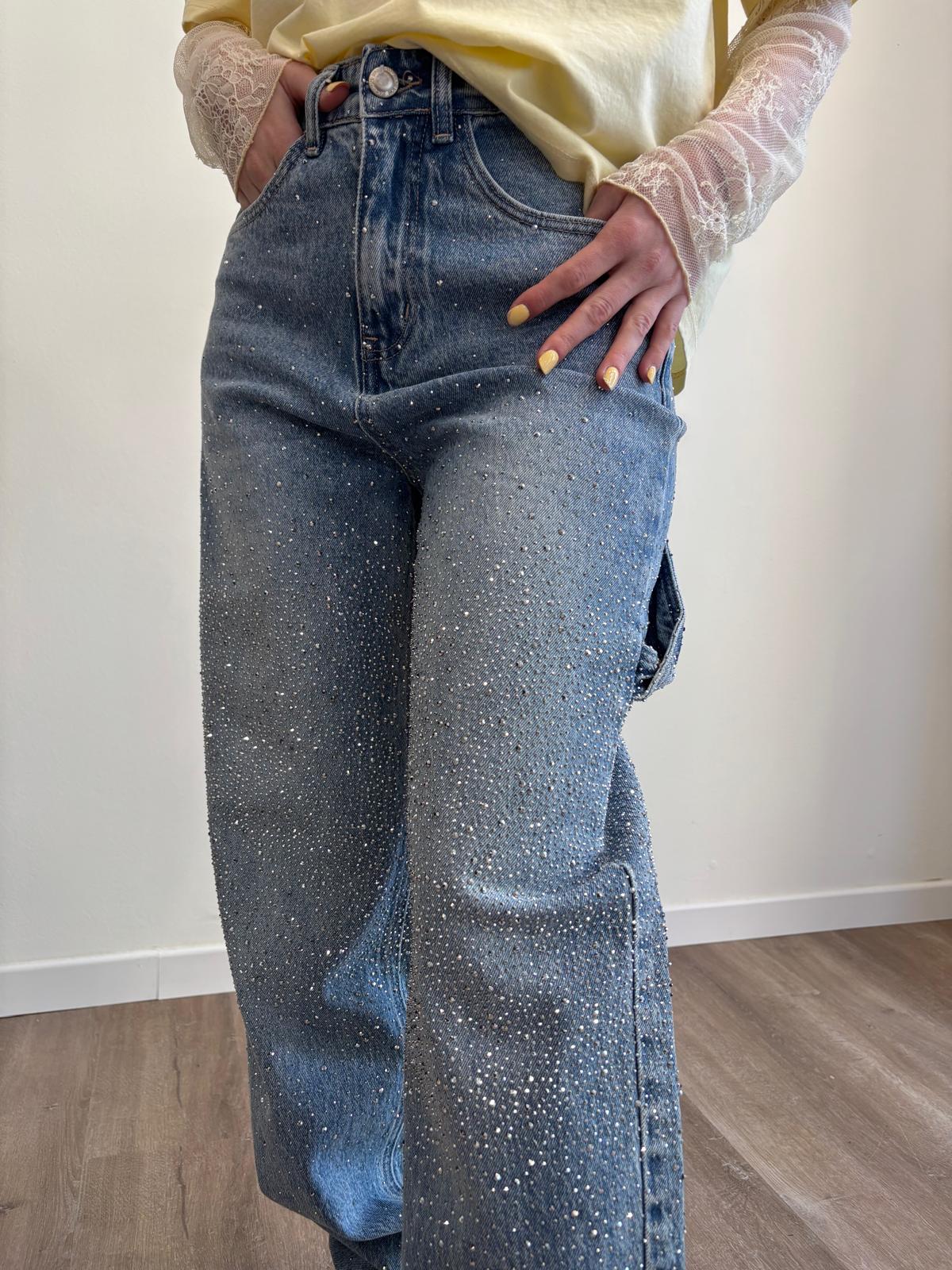 Susy Mix Jeans Con Strass - Dolcevita Store Montesilvano