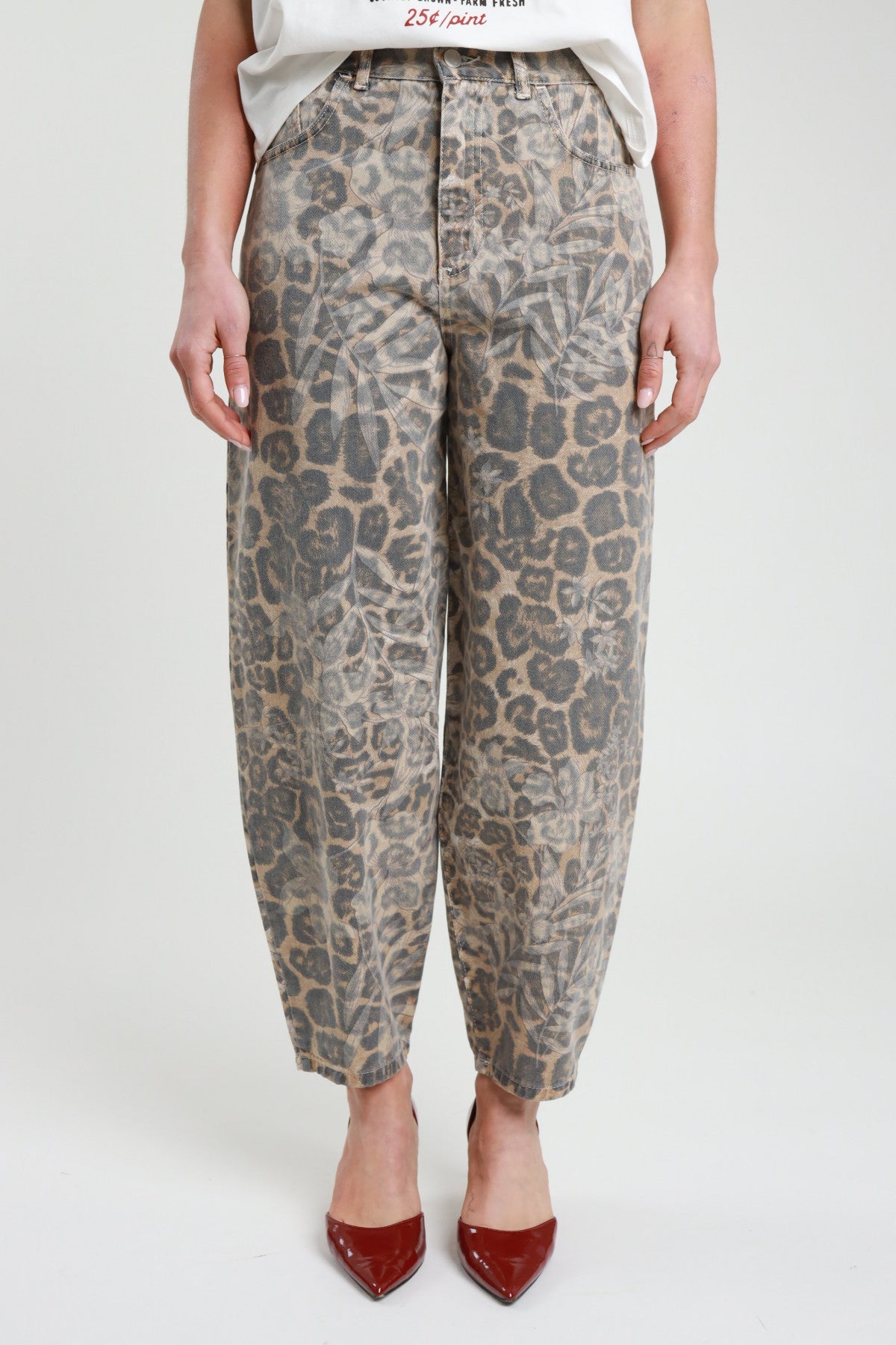 Susy Mix Jeans Ovetto Animalier - Dolcevita Store Montesilvano