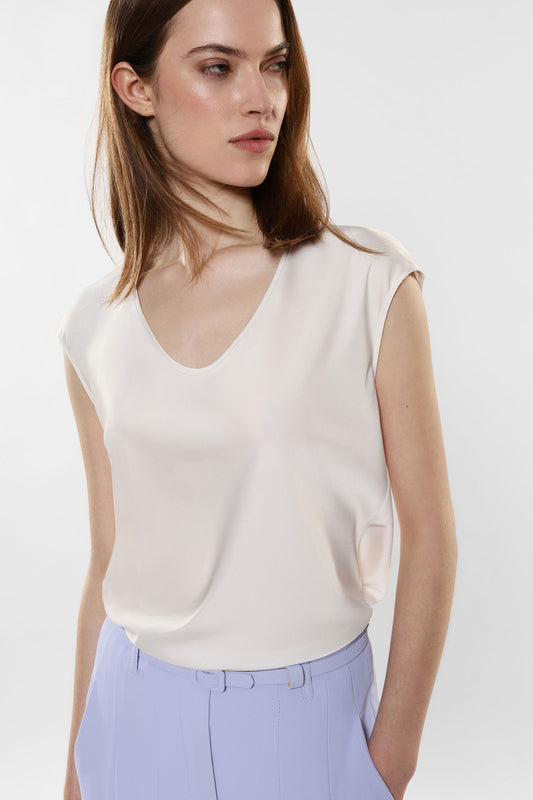 Imperial Blusa c/Scollo V Champagne