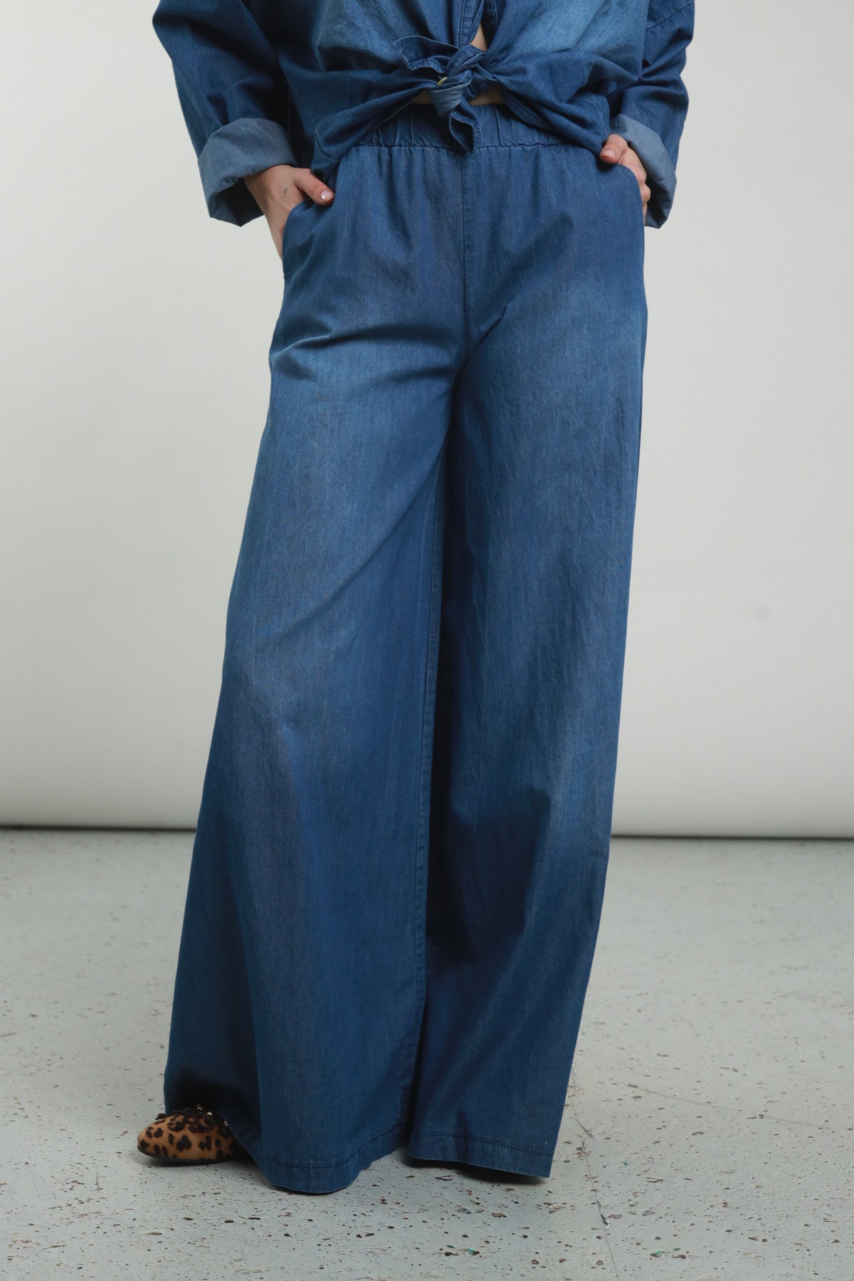 Susy Mix Pantalone Chambray