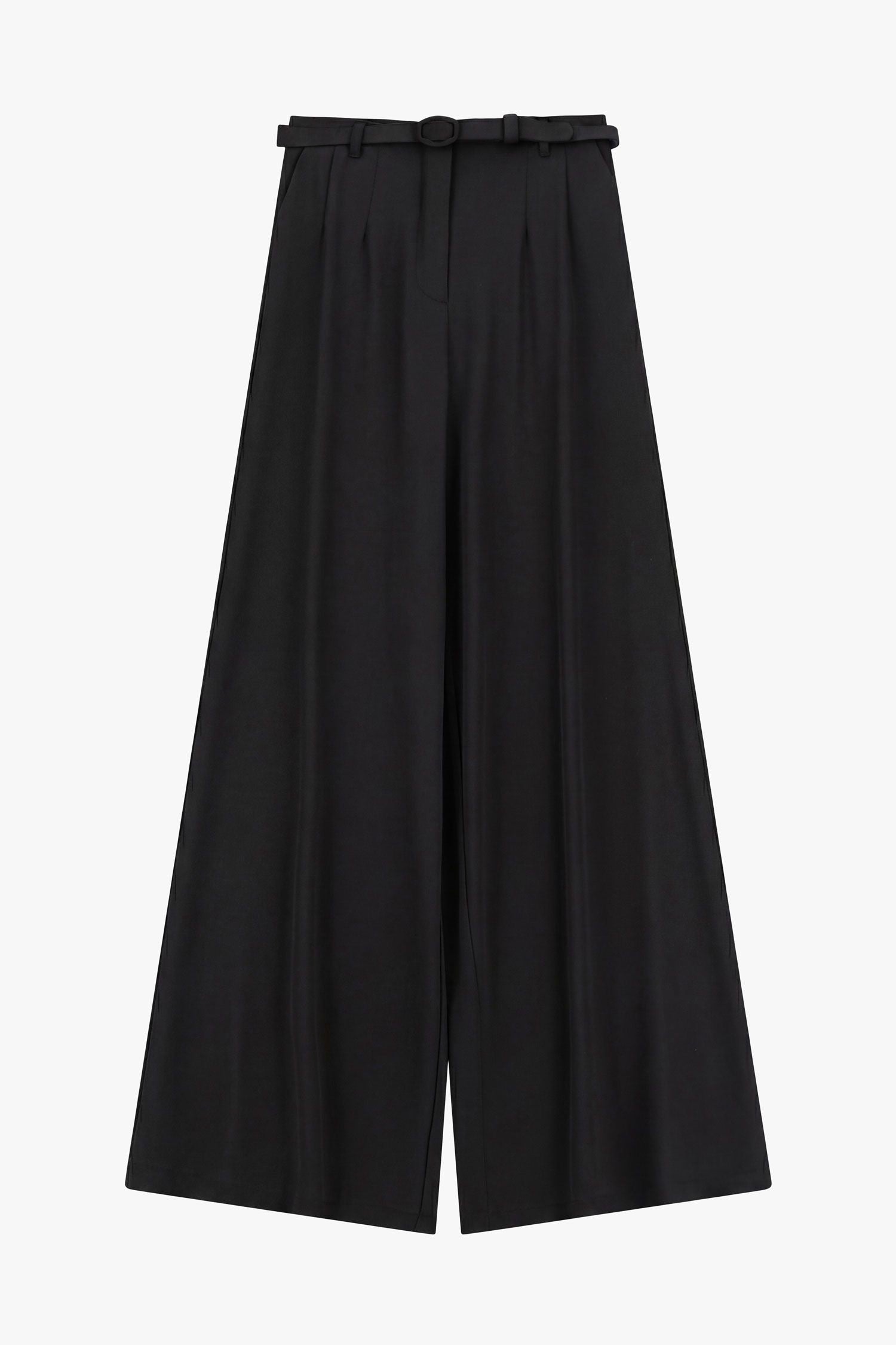IMPERIAL Imperial Pantalone Palazzo Vita alta+ Cinta Nero Nero