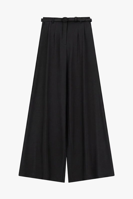 IMPERIAL Imperial Pantalone Palazzo Vita alta+ Cinta Nero Nero