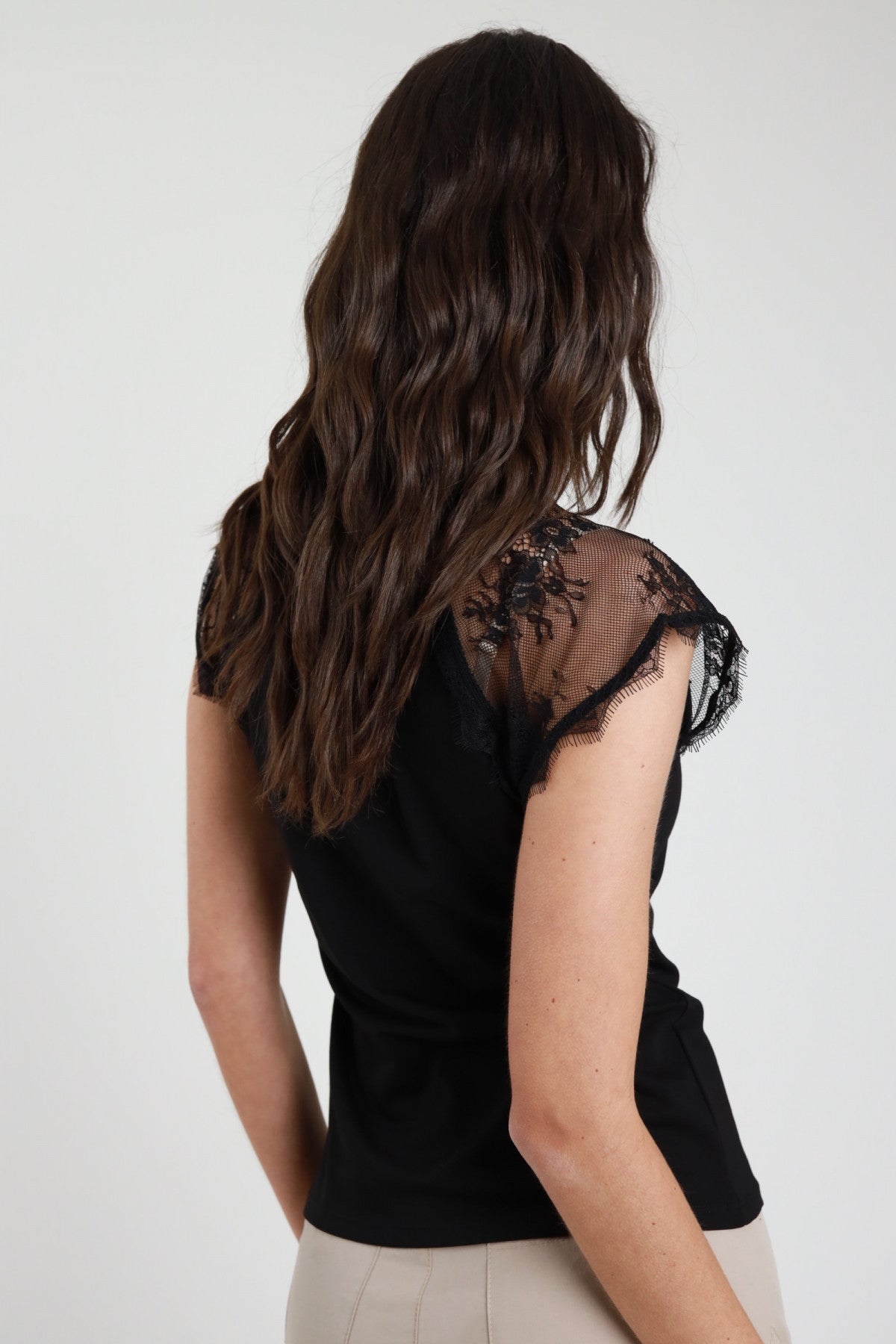 SUSY MIX Susy Mix Maglia Pizzo Nero Nero