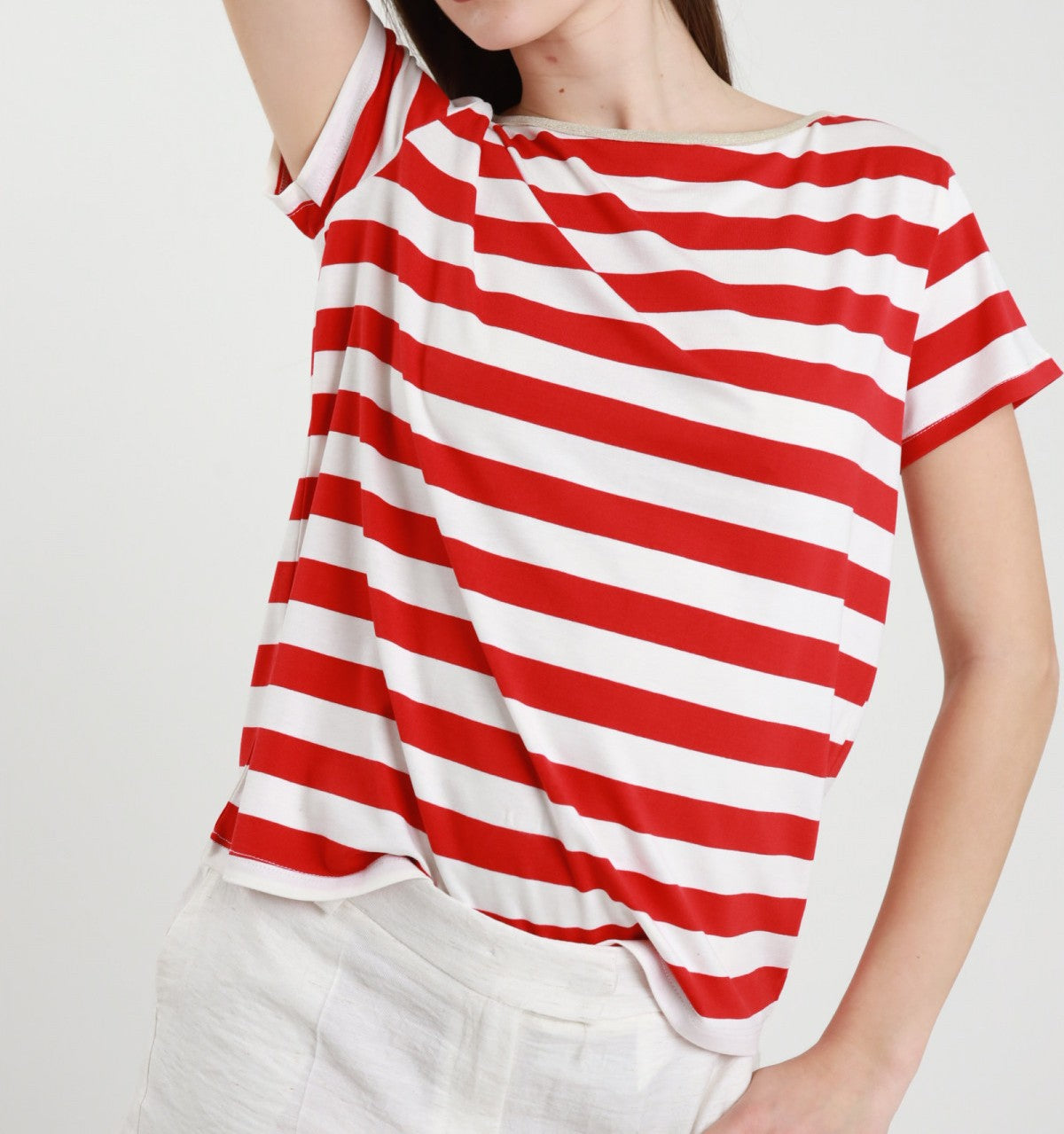 SUSY MIX Susy Mix T-shirt Righe Rosso Rosso