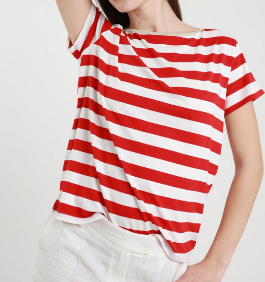 SUSY MIX Susy Mix T-shirt Righe Rosso Rosso
