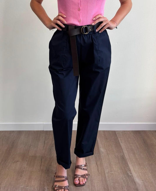 SUSY MIX Susy Mix Panta c/Cintura Blu Blu
