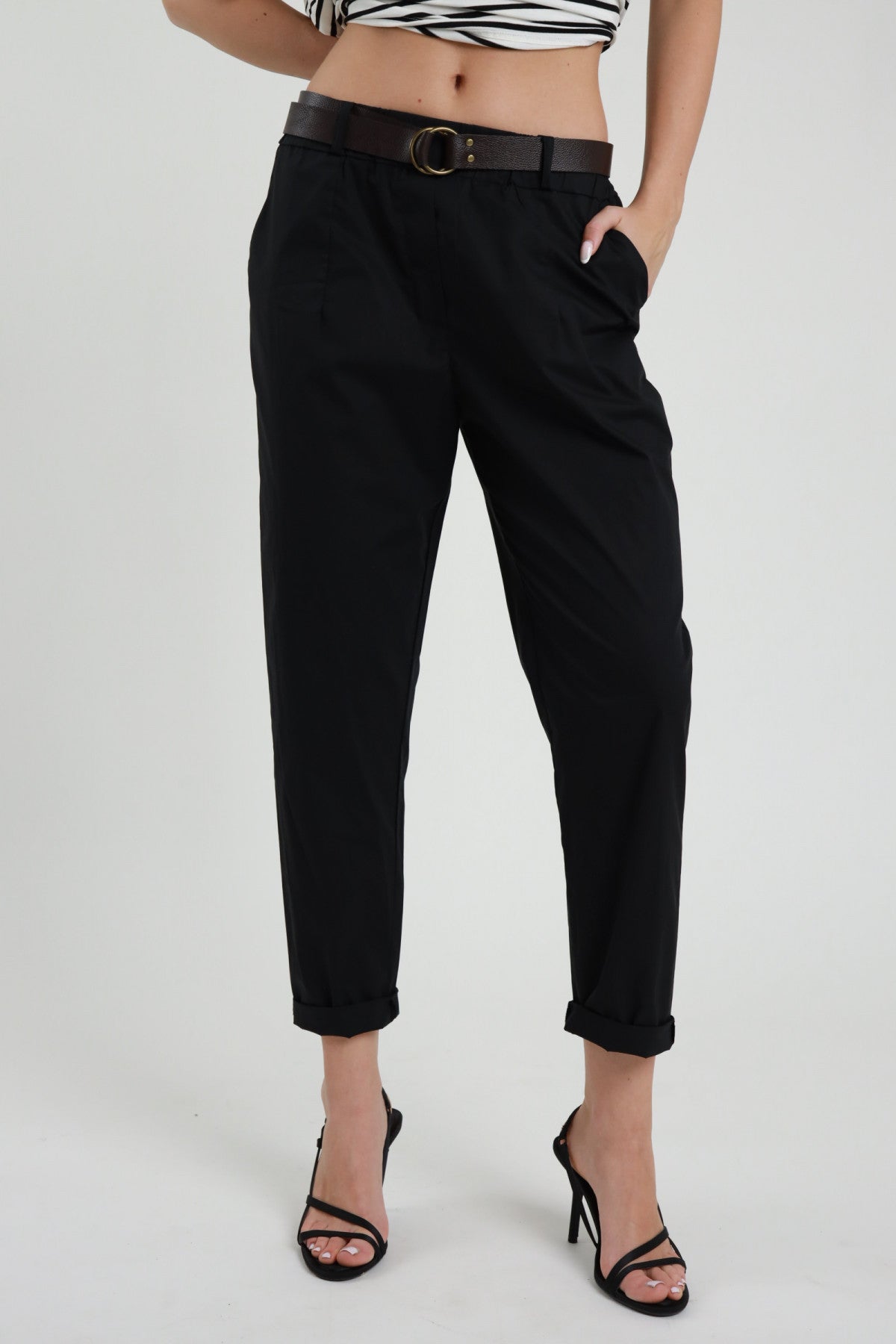 SUSY MIX Susy Mix Pantalone c/Cintura Nero Nero