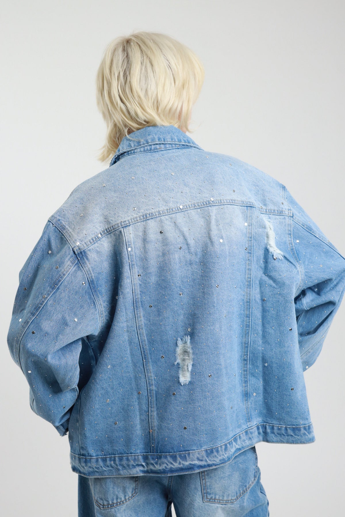Susy Mix Giubbino Jeans Strass Denim