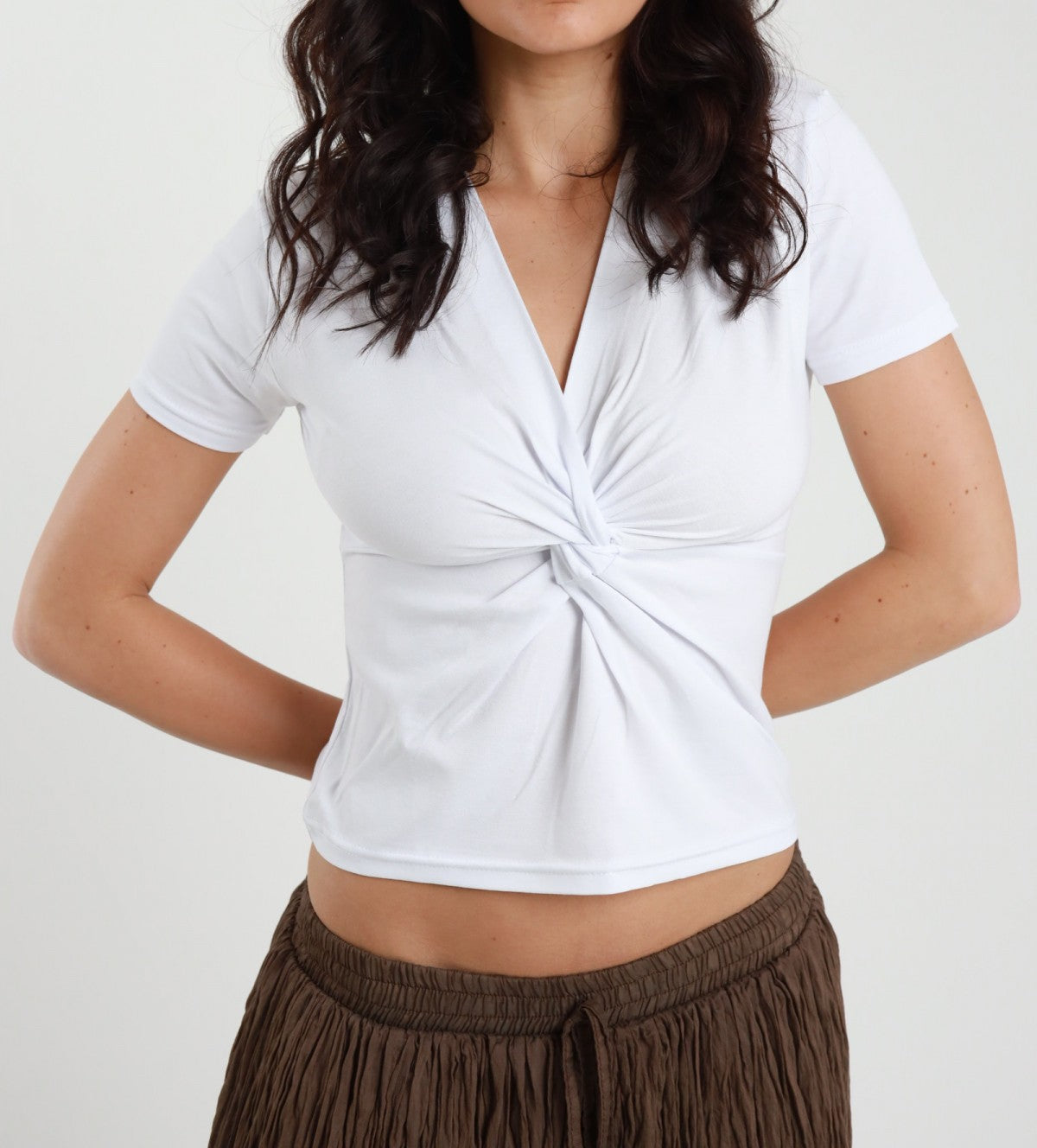 SUSY MIX Susy Mix Maglia Nodo M/M Latte Latte