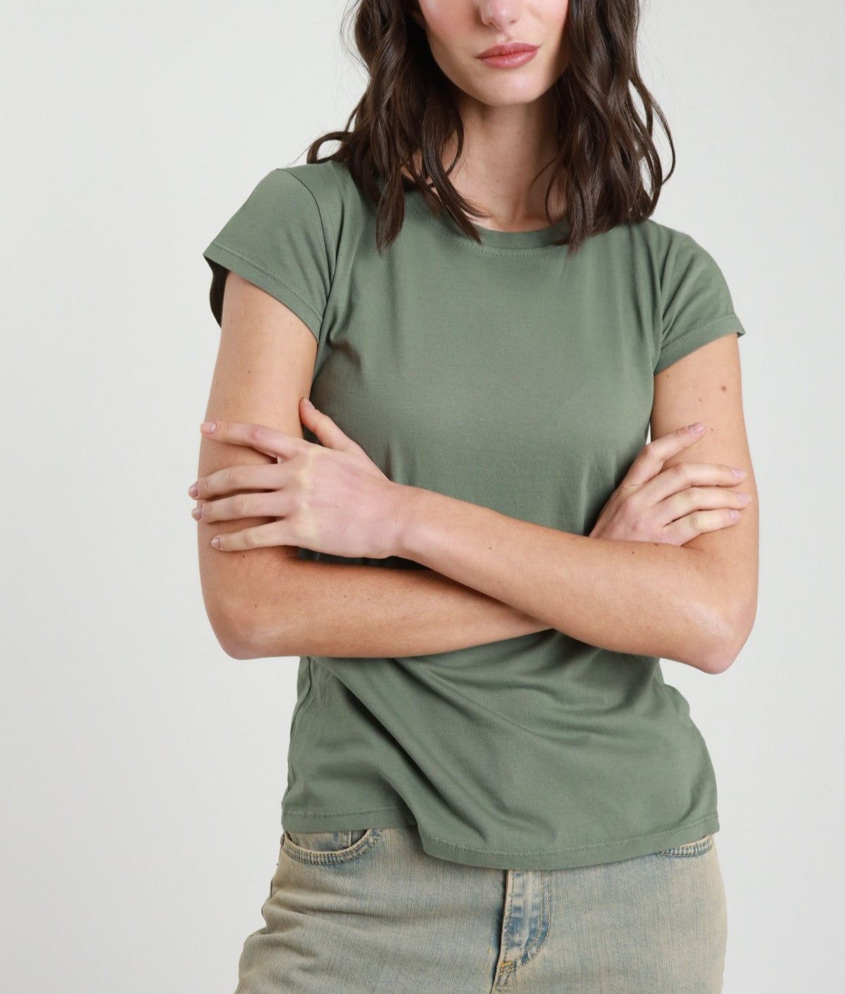 SUSY MIX Susy Mix T-Shirt Girocollo Verde Salvia Verde salvia