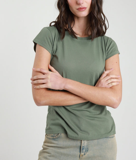 SUSY MIX Susy Mix T-Shirt Girocollo Verde Salvia Verde salvia