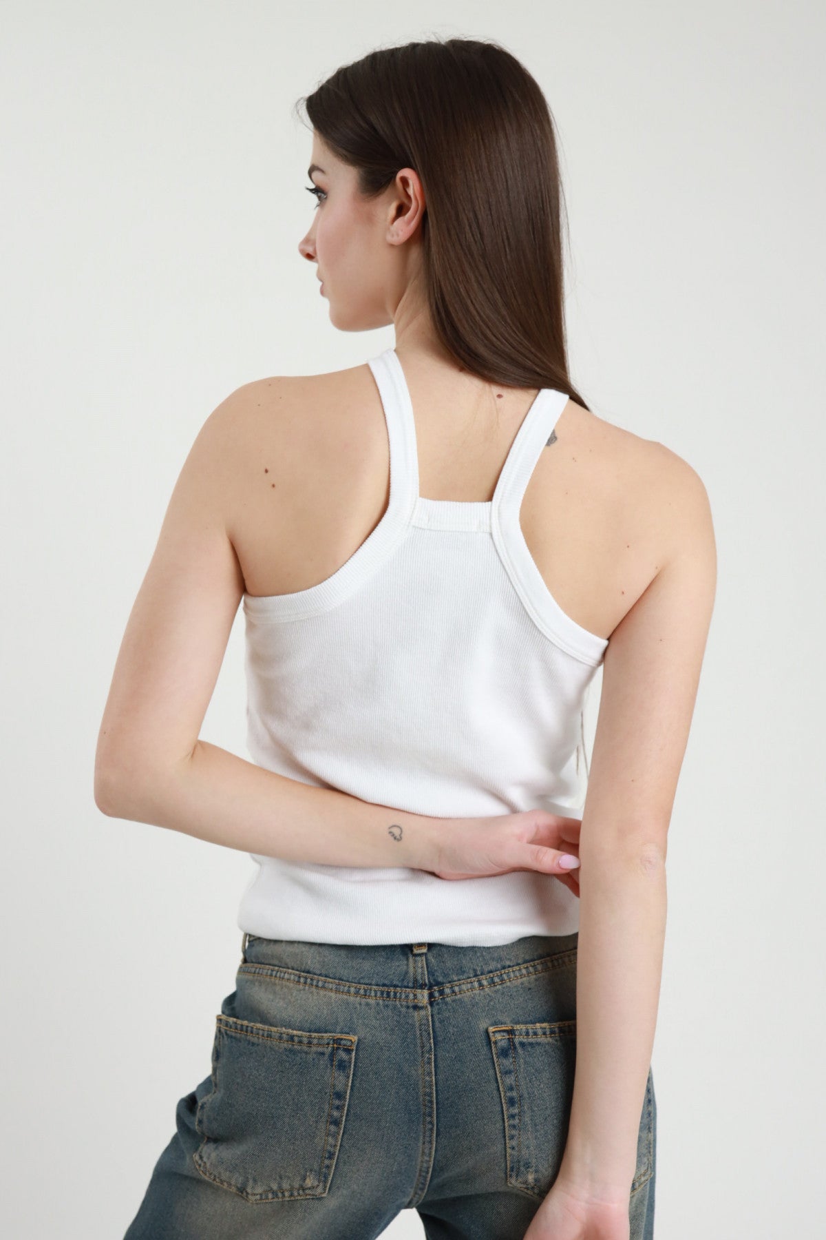 SUSY MIX Susy Mix Top Scollo Americano Bianco Bianco