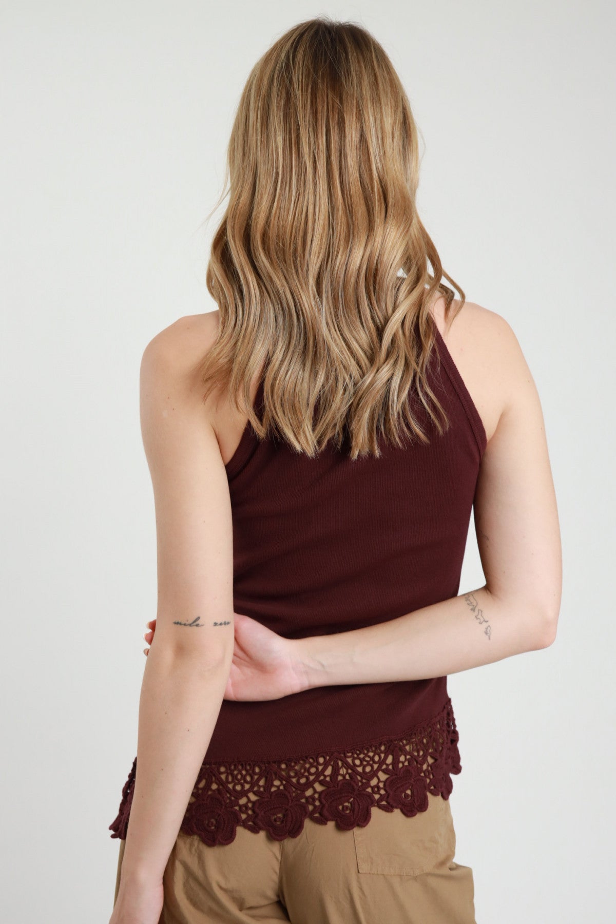 SUSY MIX Susy Mix Canotta c/Pizzo Fico Fico