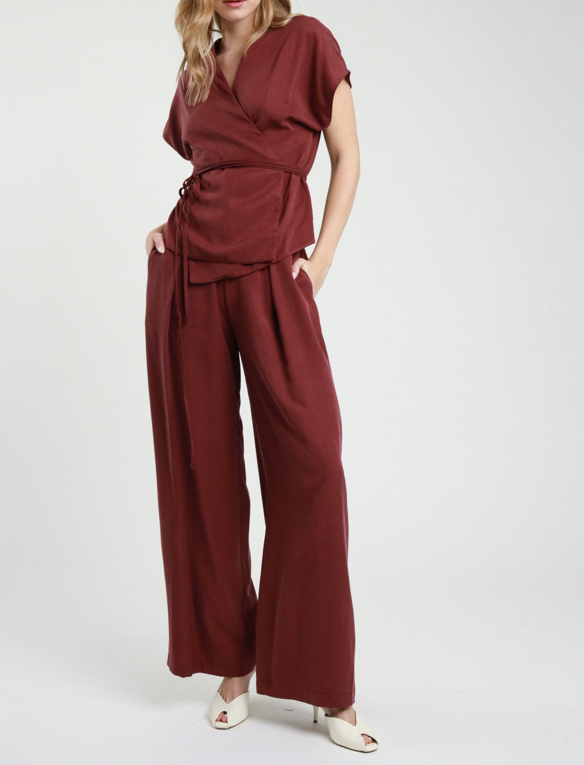 SUSY MIX Susy Mix Completo Casacca Laccio+Pantalone Vino Vino
