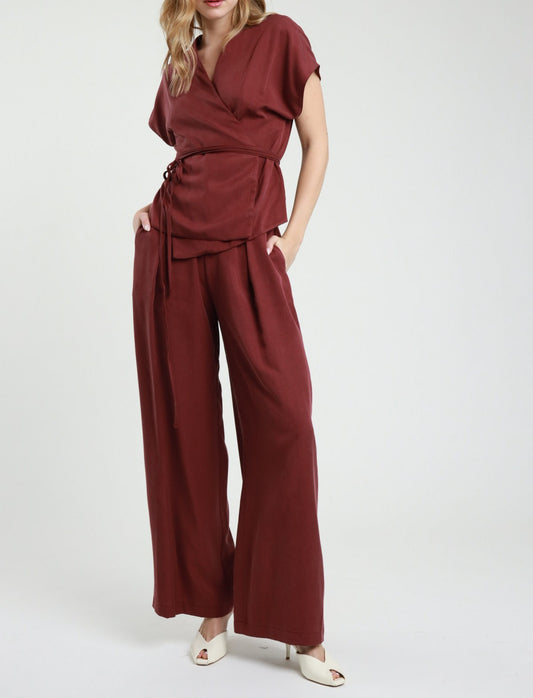 SUSY MIX Susy Mix Completo Casacca Laccio+Pantalone Vino Vino