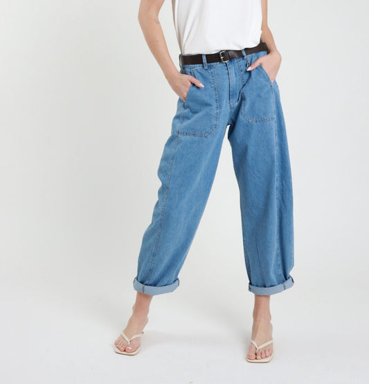 SUSY MIX Susy Mix Jeans Baloon Stone Wash Jeans Chiaro Jeans chiaro