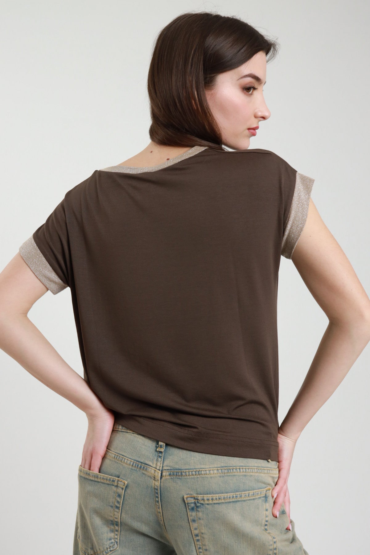 SUSY MIX Susy Mix T-shirt Lurex Moro Moro