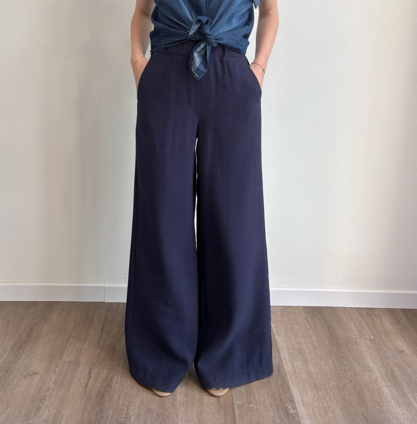 SUSY MIX Susy Mix Pantalone Fluido Blu Blu