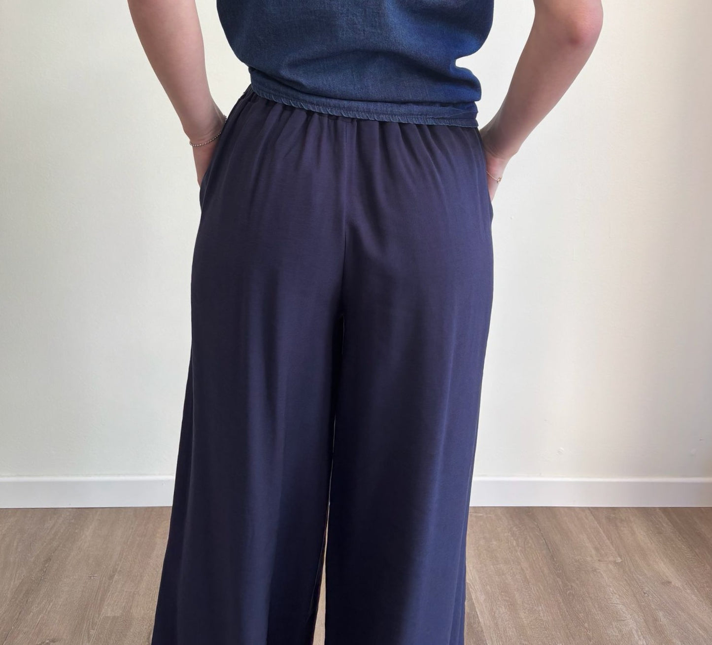 SUSY MIX Susy Mix Pantalone Fluido Blu Blu