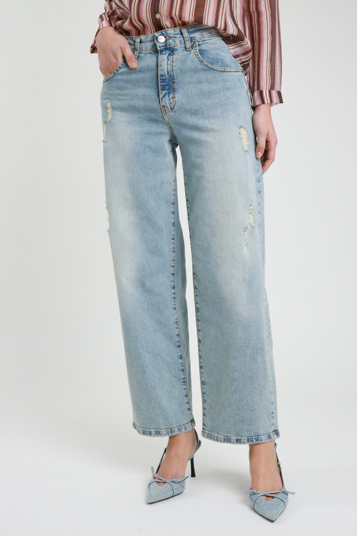 SUSY MIX Susy Mix Jeans Wide Leg Jeans Chiaro Jeans