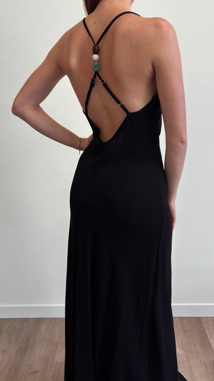 SUSY MIX Susy Mix Abito Lungo + Accessorio Nero Nero