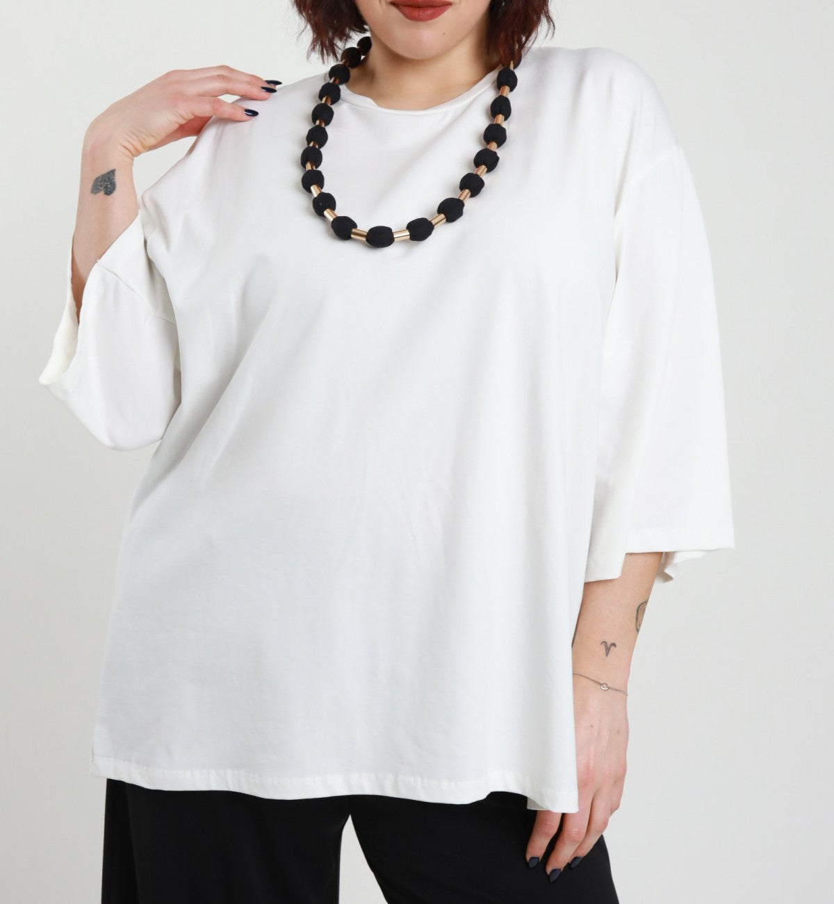Susy Star T-Shirt Collana Latte