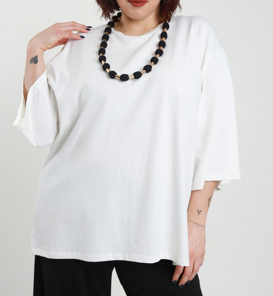 Susy Star T-Shirt Collana Latte
