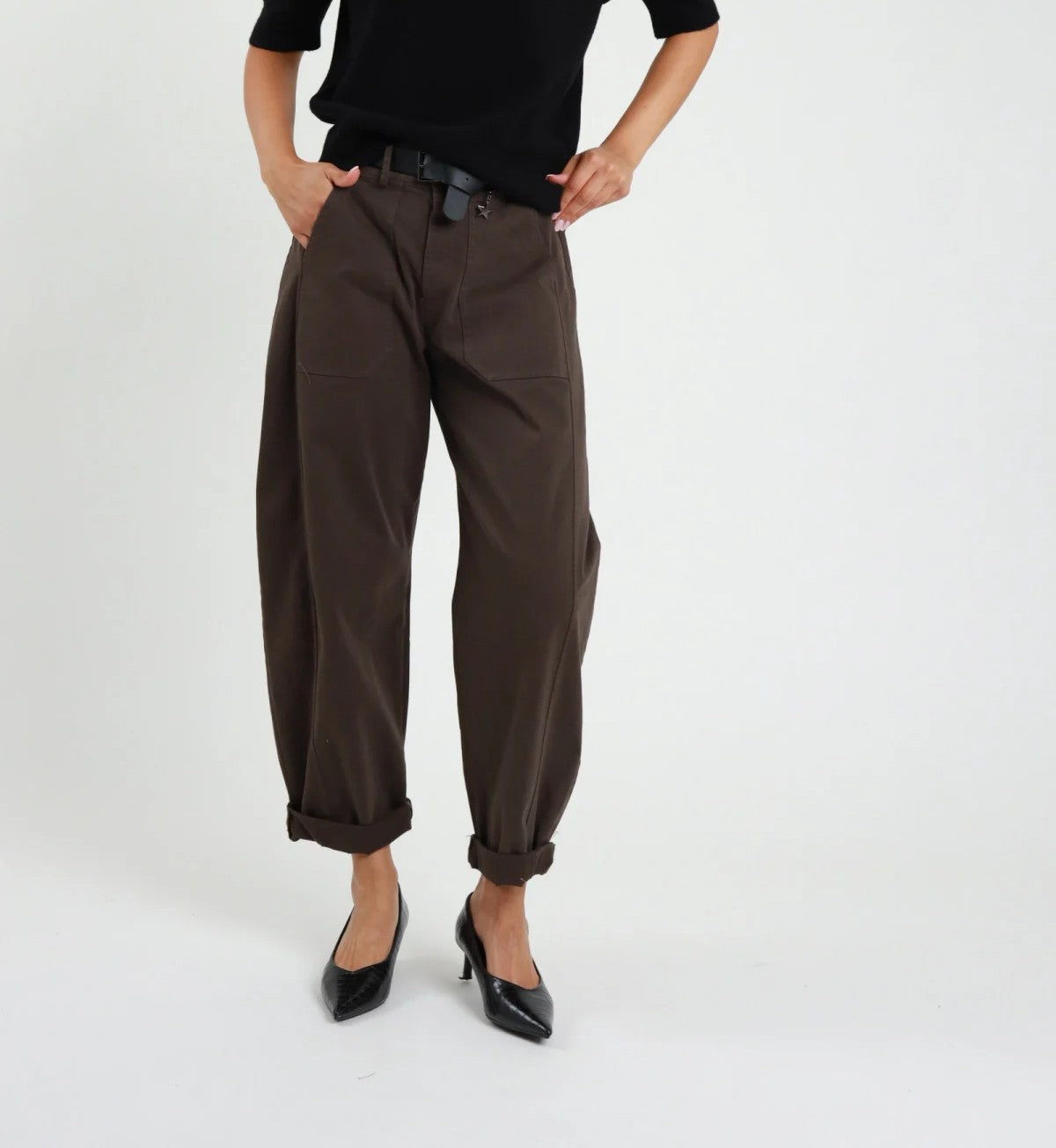 SUSY MIX Susy Mix Pantalone ''Stellina'' Ovetto Moro Moro