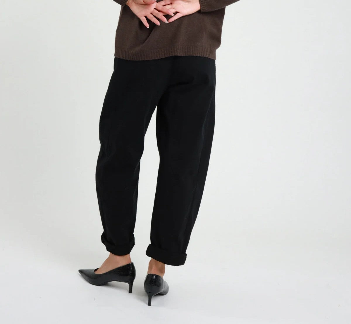 SUSY MIX Susy Mix Pantalone ''Stellina'' Ovetto Nero Nero