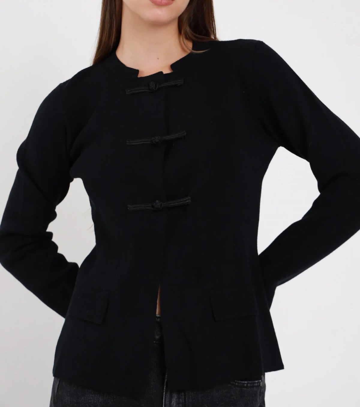 SUSY MIX Susy Mix Giacchina Sfiancata Nero Nero