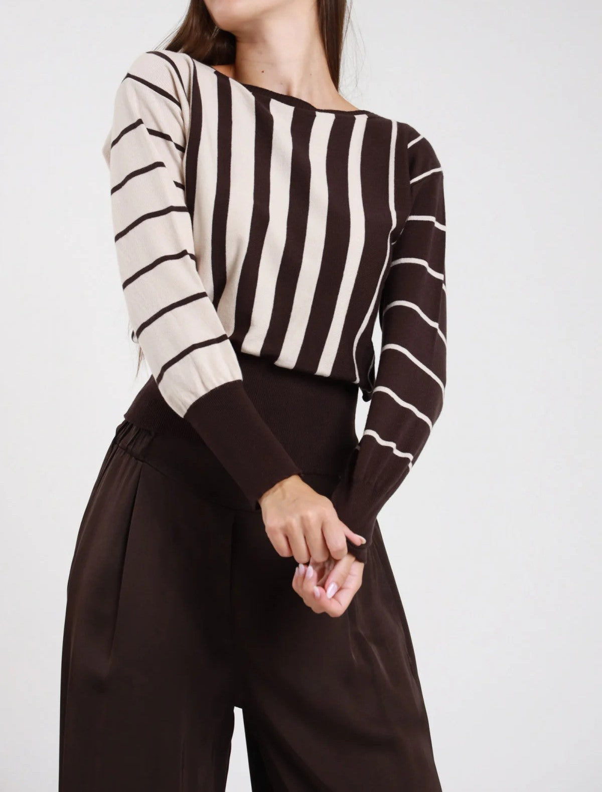 SUSY MIX Susy Mix Maglia Righe Moro Moro