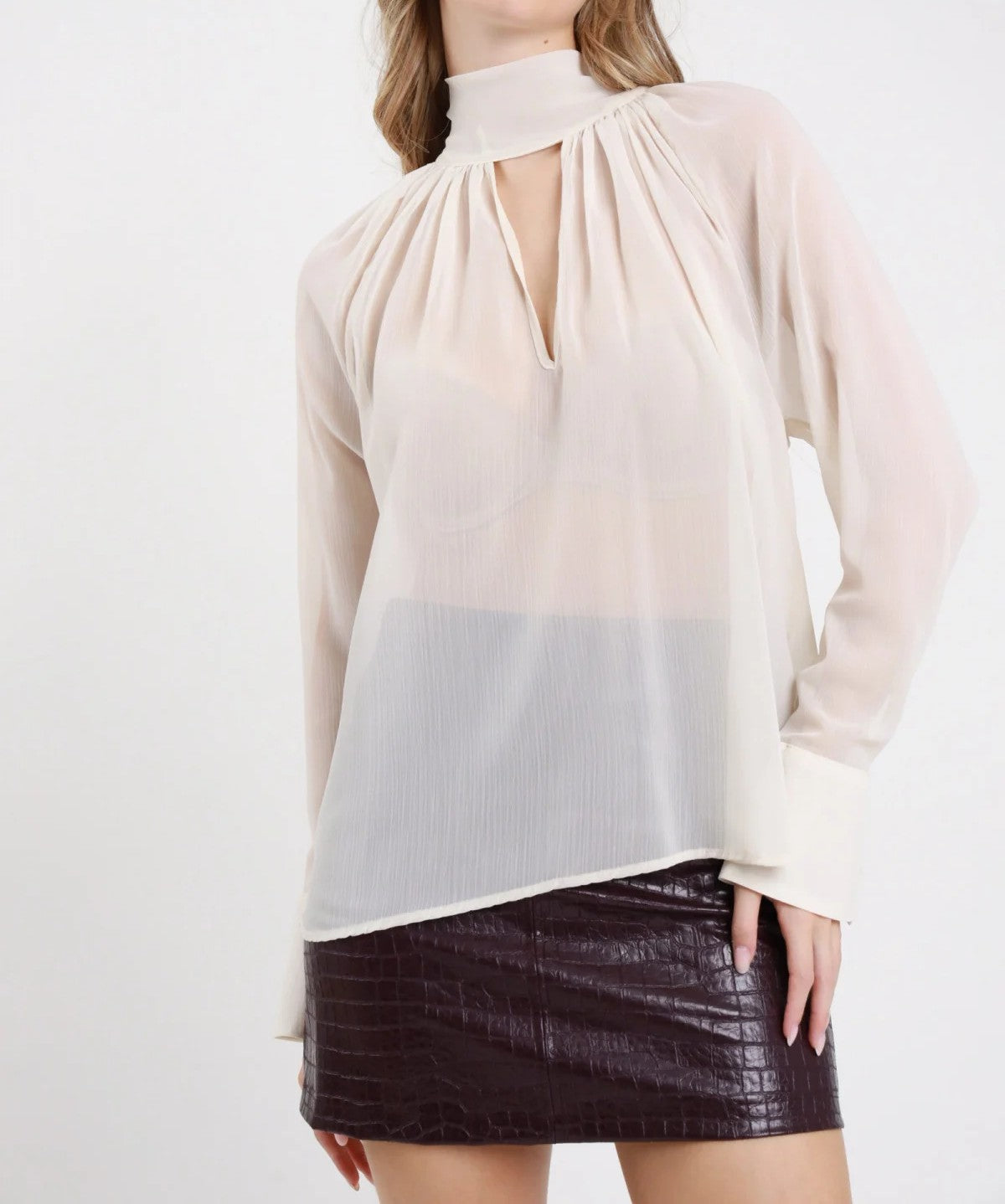 SUSY MIX Susy Mix Camicia Fiocco Latte Latte
