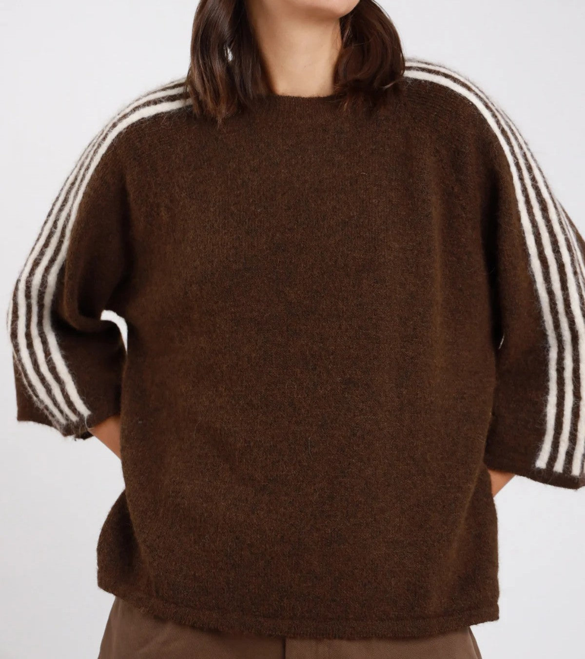 SUSY MIX Susy Mix Maglia 3/4 Bande Moro Moro