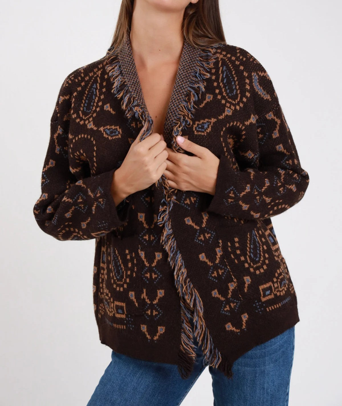 SUSY MIX Susy Mix Cardigan Jaquard Moro Moro