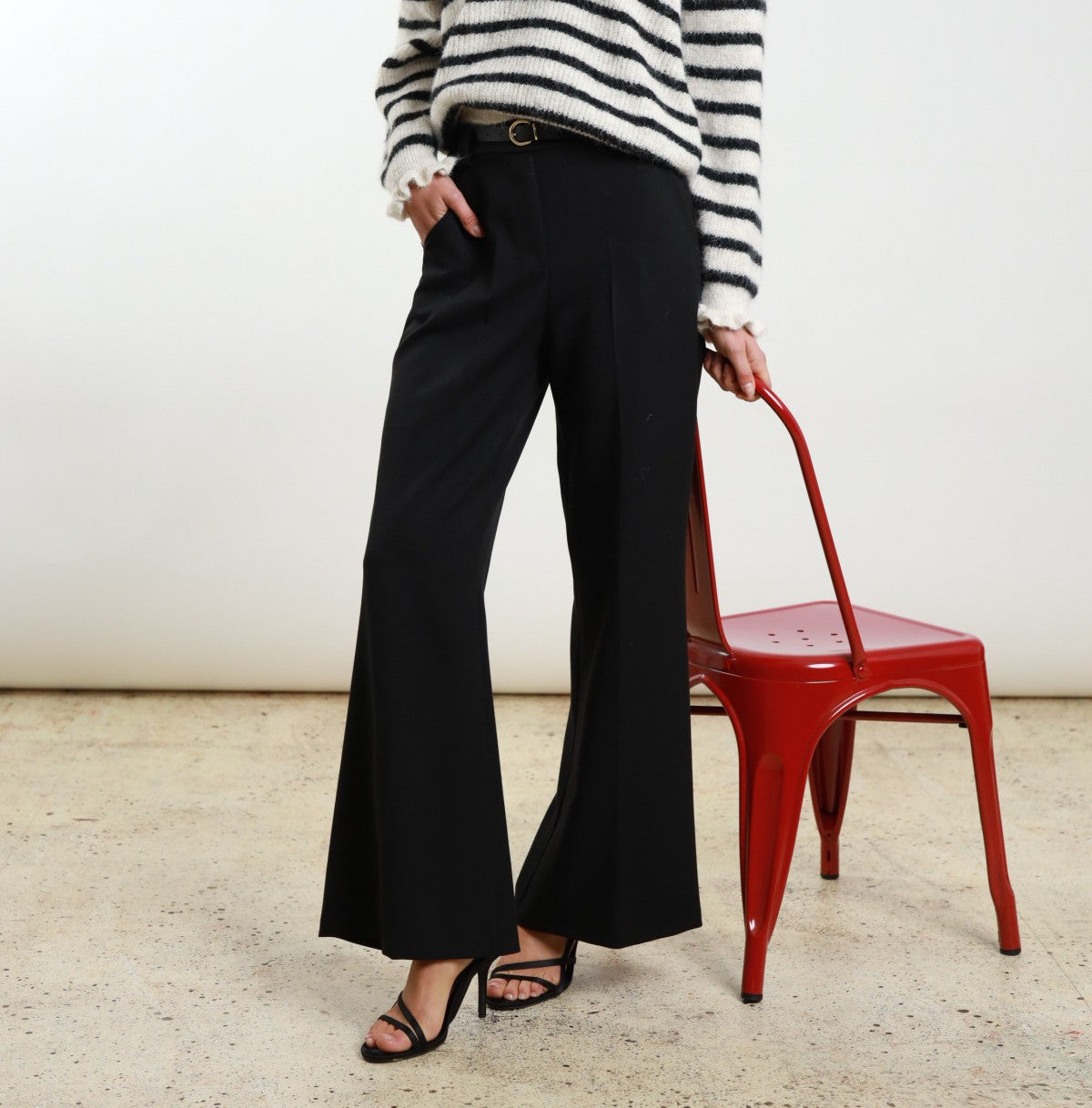 SUSY MIX Susy Mix Pantalone Fluido Nero Nero