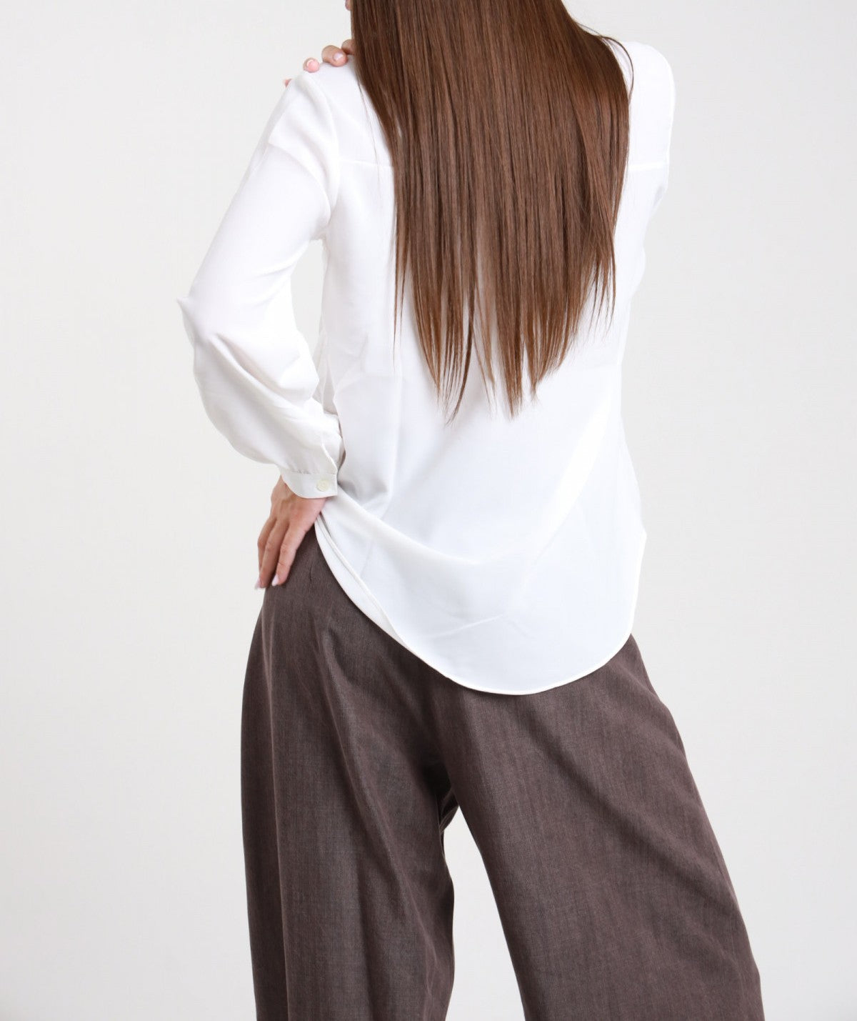 SUSY MIX Susy Mix Camicia Scollo V Latte Latte