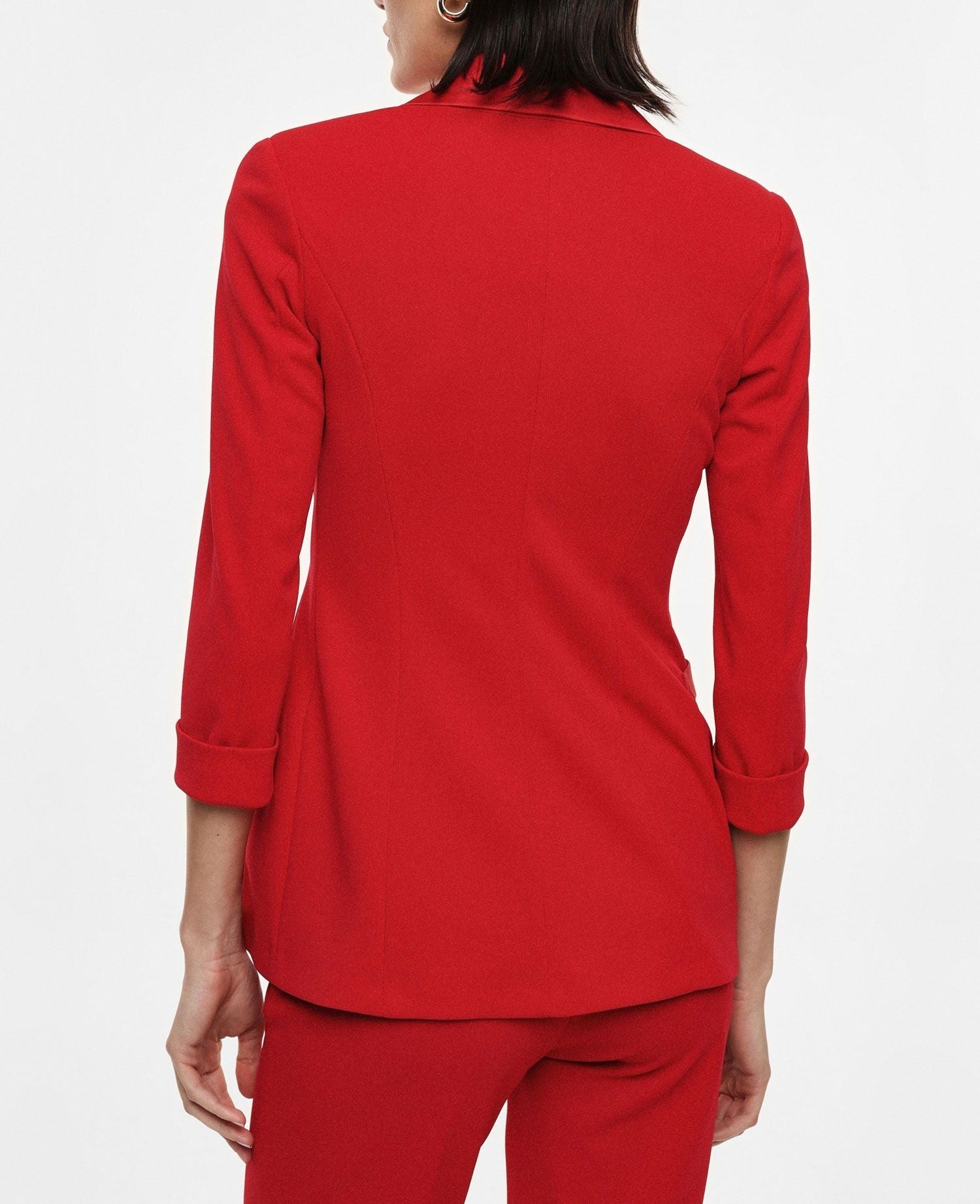 Blazer Doppiopetto Con Maniche 3/4 Rosso - Dolcevita Store Montesilvano