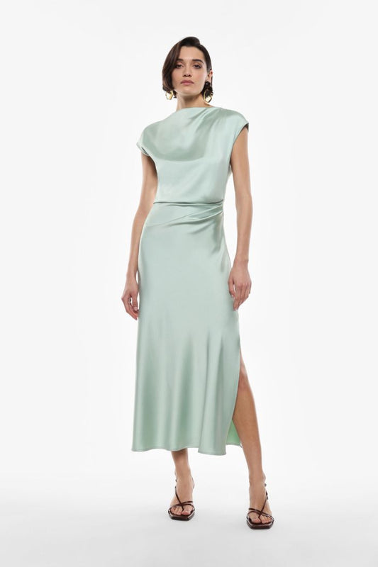 Imperial Abito Raso Drappeggiato Acqua - Dolcevita Store Montesilvano