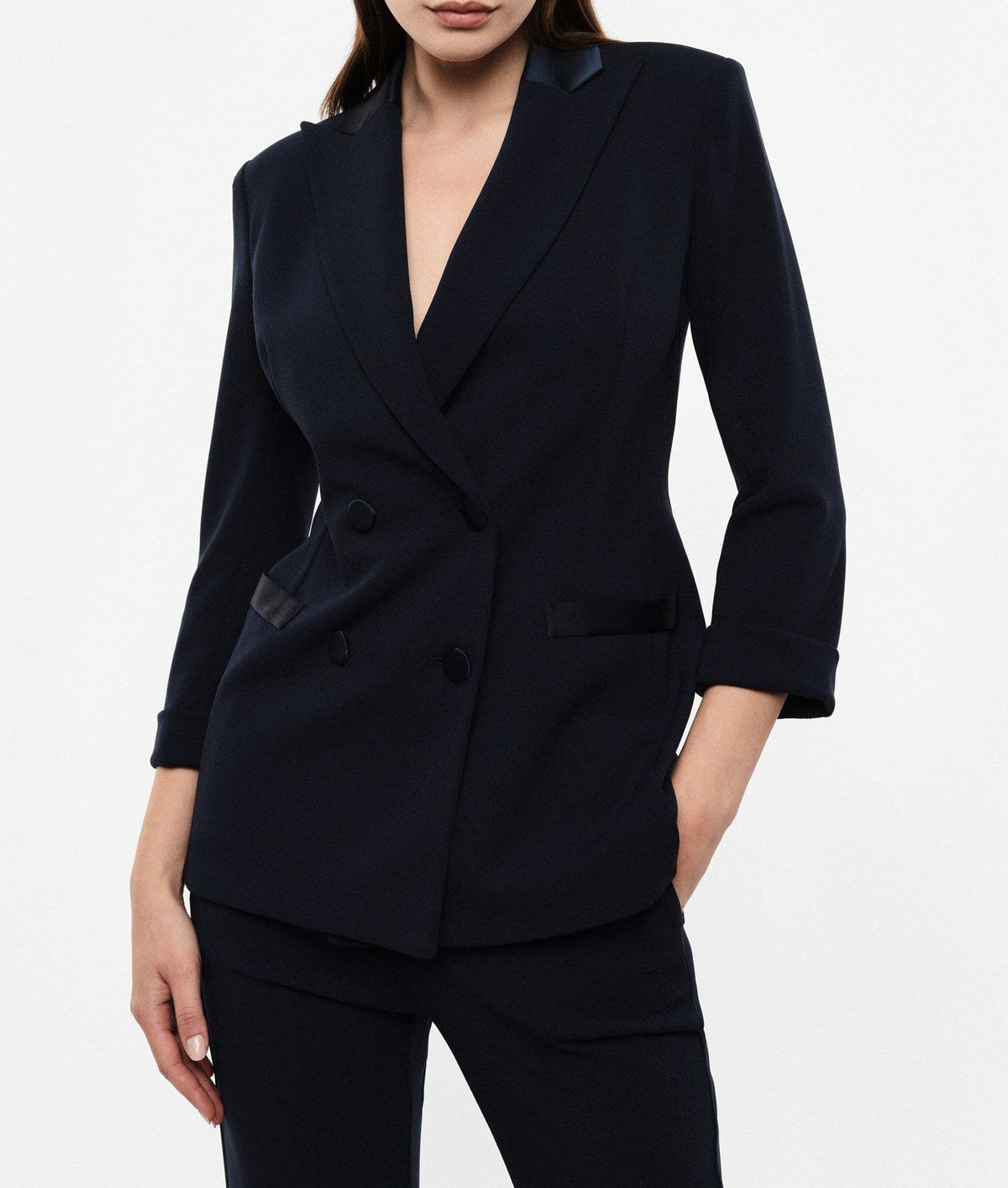 Imperial Blazer Doppiopetto Con Maniche 3/4 Blu - Dolcevita Store Montesilvano