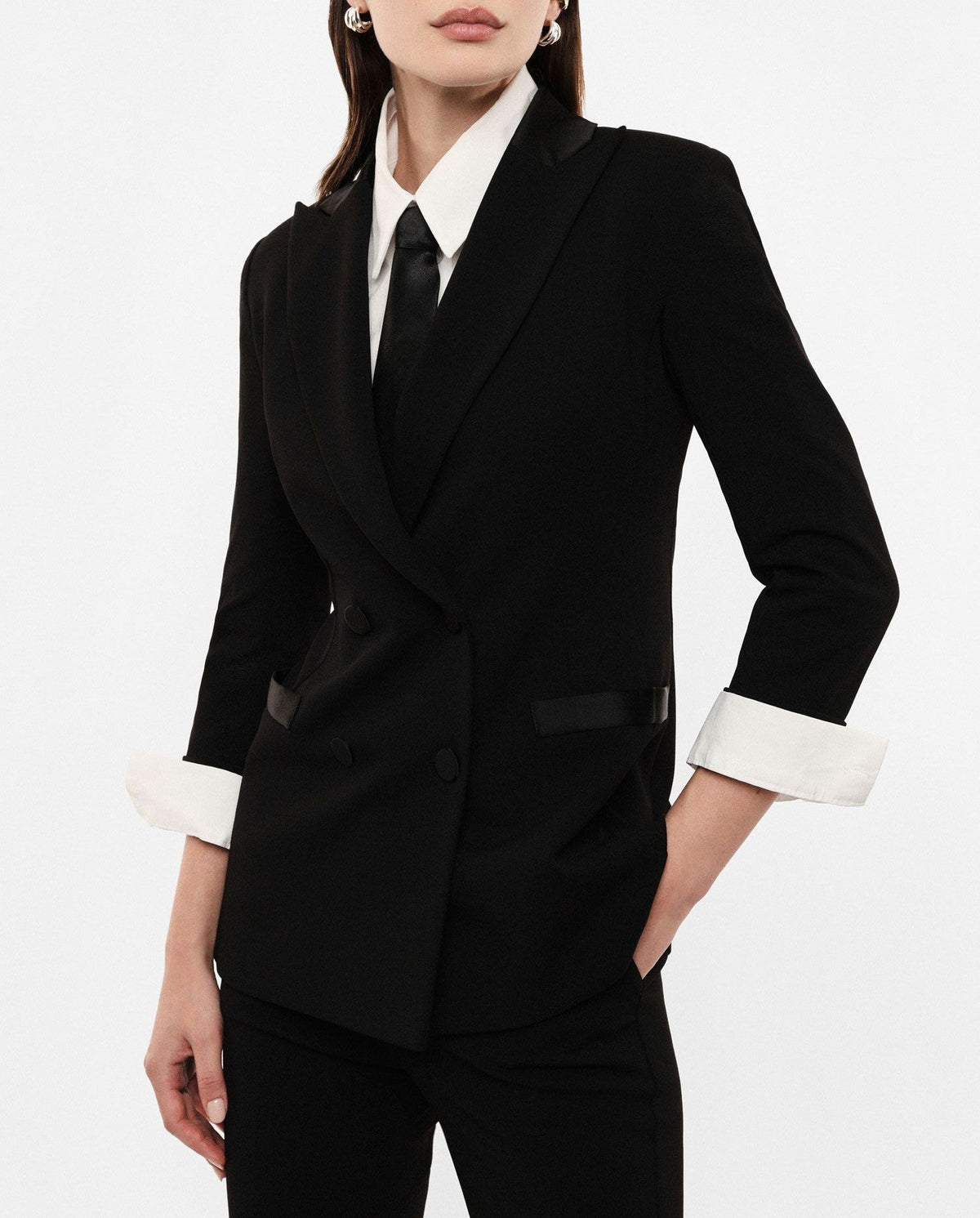 Imperial Blazer Doppiopetto Con Maniche 3/4 Nero - Dolcevita Store Montesilvano